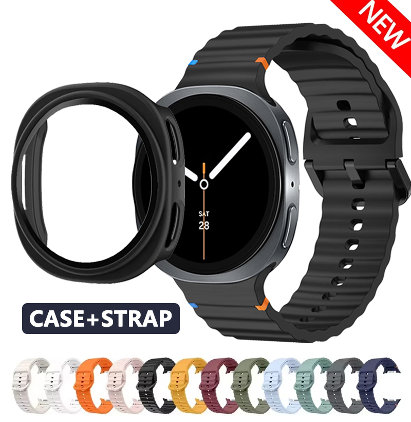 Samsung Smartwatch Ultra Accessories - Hollow case+Official Silicone band for samsung