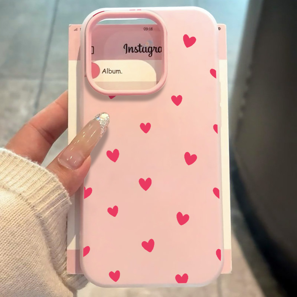 Red Love Heart Pattern Phone C - Xiaomi Redmi Note 14 recension och pris