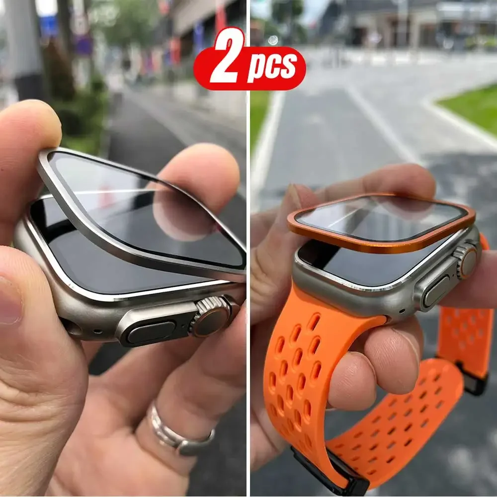 2PCS Titanium Metal Frame for  - Watch Case Bumper recension och pris