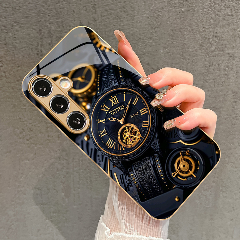 Mechanical Gold Watch Pattern  - Watch Case Bumper recension och pris