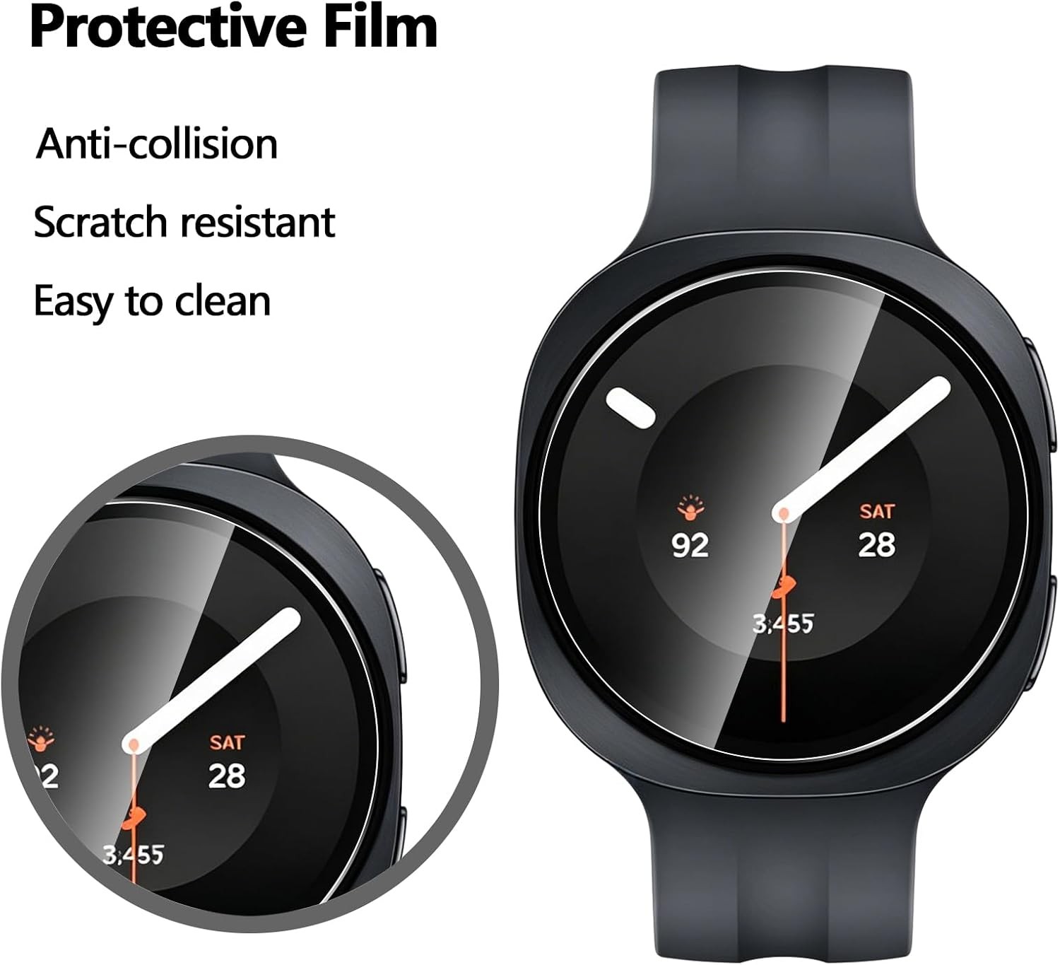 5 Pcs HD Tempered Glass For Sa - Accessories For Galaxy Watch 5 recension och pris