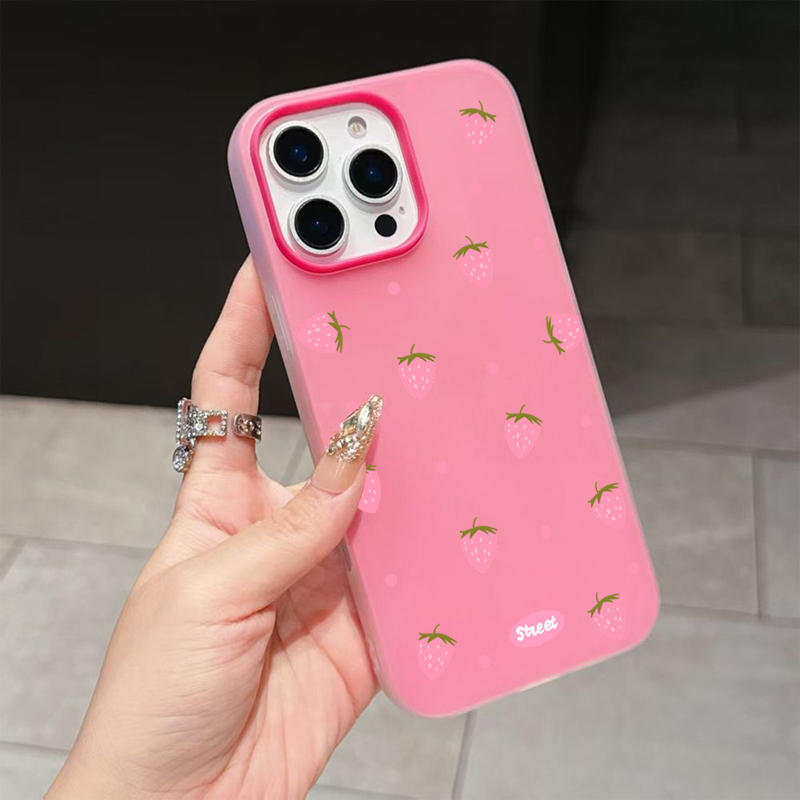 Sweet Pink Strawberry Pattern  - Xiaomi Redmi Note 14 recension och pris