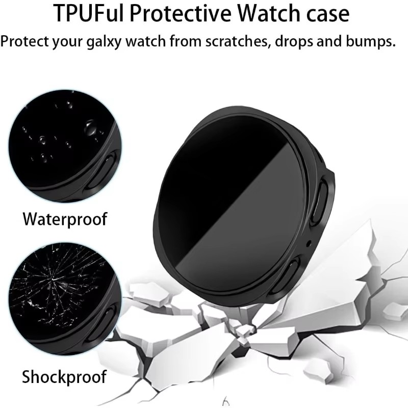 Privacy Glass+Case For Samsung - Samsung Smartwatch Ultra Accessories recension och pris