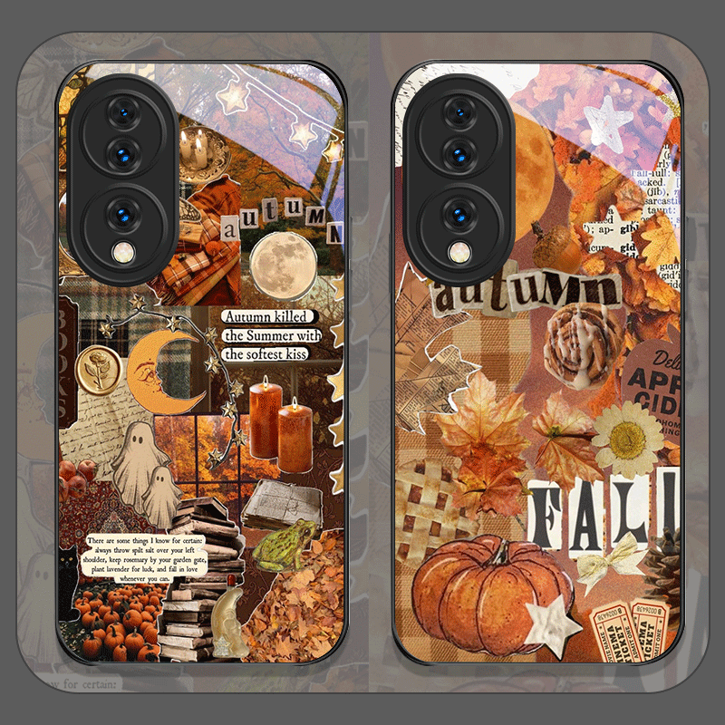 Retro Autumn Leaves Pumpkin Pl - Huawei Nova 12 recension och pris