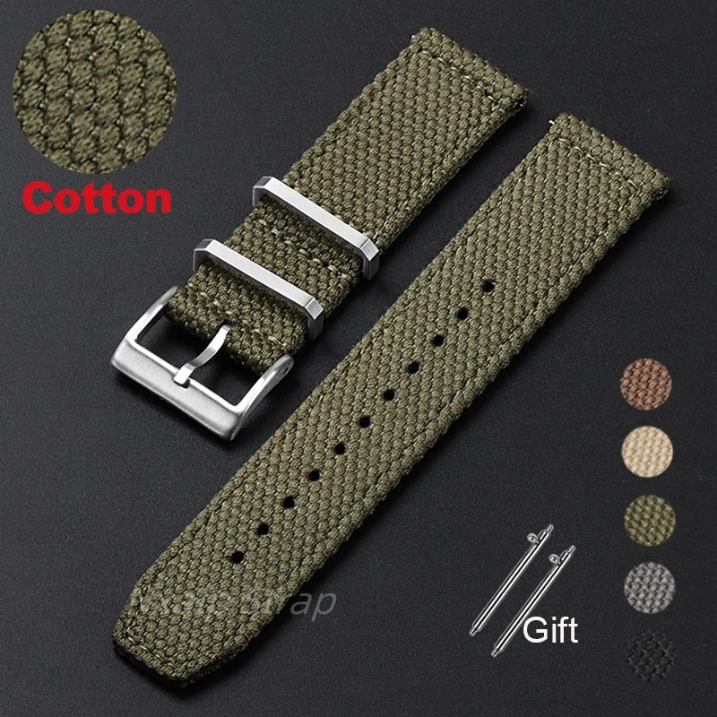 20mm 22mm Nylon Cotton Watch S - Nylon Nato Strap recension och pris