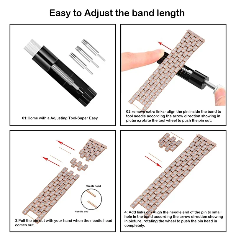 20mm 22mm Diamond Band for Sam - Titan Smartwatch Accessories recension och pris